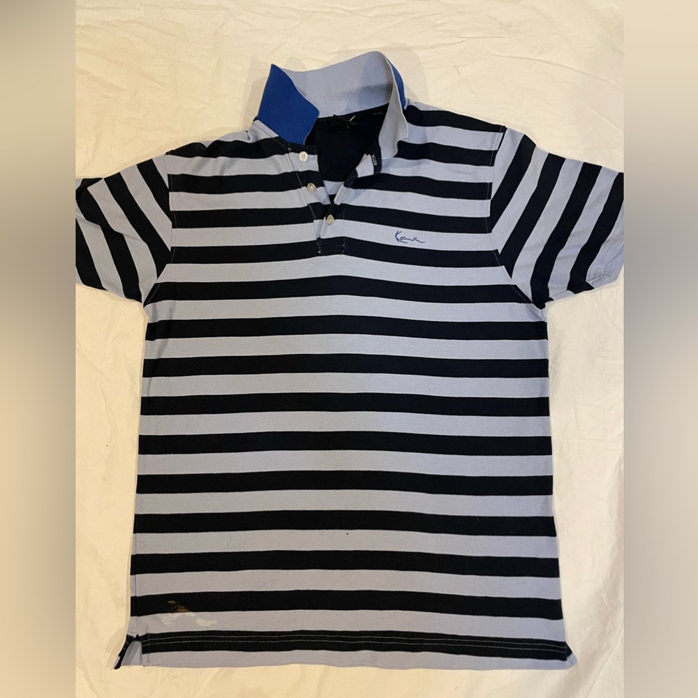 Karl Kani Gold Striped Polo